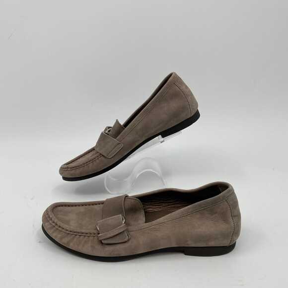 AGL Taupe Suede Buckle Flat | Women’s EU 36.5 (US 6.5) - Picture 4 of 8